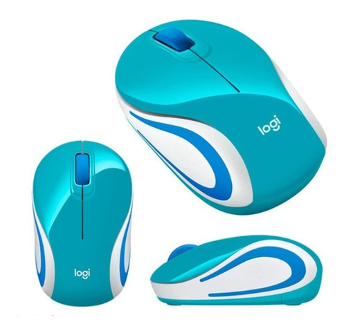 Mouse Logitech M187 Mini Wireless Refresh Light Blue
