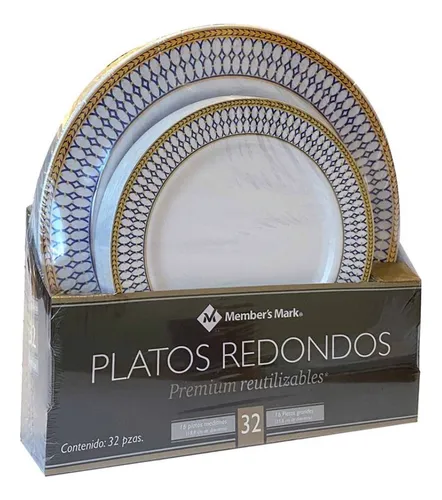 Platos desechables reutilizables hotsell