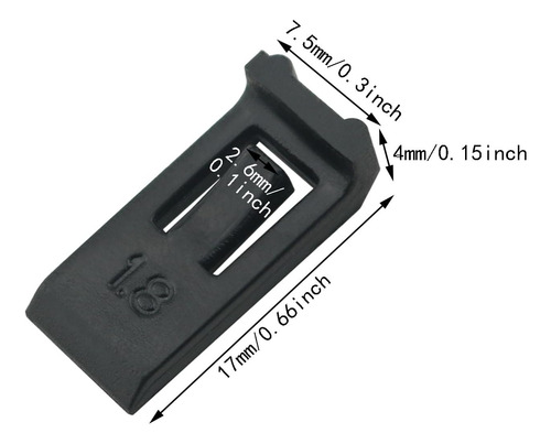 Itrolle 4pcs Negro 80-85 Ángulo De Grados Limitante De La Ab