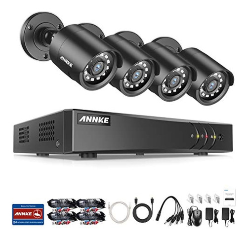 Annke 8mas Sistema De Cámara De Seguridad De 2 Canales 1080p