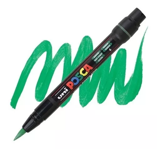 POSCA Posca PCF-350 Marcador de pintura, punta de pincel, 1 - 10 mm, Negro  - Rotuladores para pizarra blanca Kalamazoo