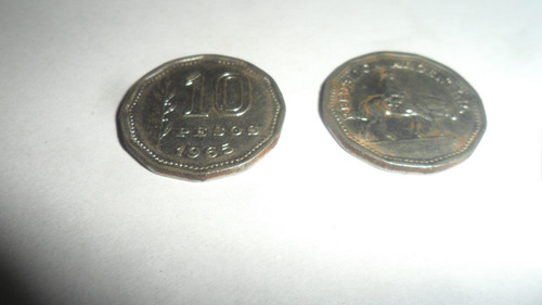 Moneda Argentina 10 Pesos 1965 ( El Resero) (Usado)