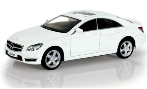 Carrinho Mercedes Benz Cls 63 Amg Branco Ferro + Fricção