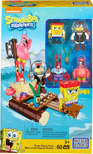 Mega Bloks Spongebob Squarepants Pirate Figure Pack Building