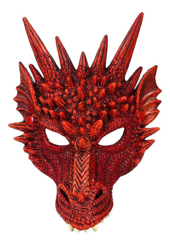 Máscara De Dragão Com Capa De Cabeça Inteira Para Cosplay Pr