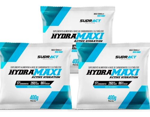 Hidramaxi Repositor Isotônico Energia Intra Treino 3x400g