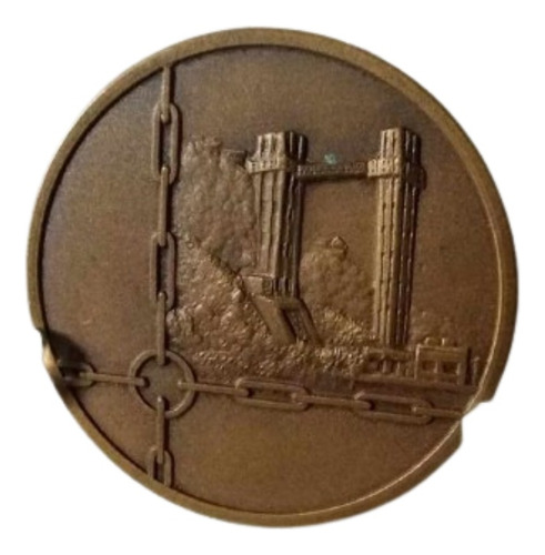 Medalha De 40mm Comemorativa Iv Congresso Nacional De Bancos