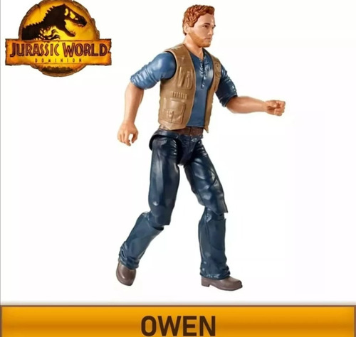 Jurassic World Dominion Set De 6 Figuras Owen+ 5 Dinosaurios