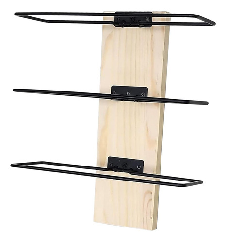 Estante Para Vino De Montaje En Pared Con Color Madera