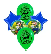Comprar Luigi Nintendo Globos Bouquet Adorno Fiesta Mario Bros Luigi