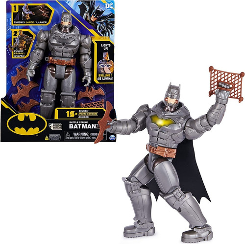 Batman Figura Battle Strike Con Luz Y 15 Sonidos 