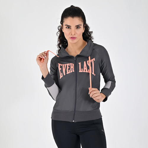 Chamarra Gris Oxford Para Dama Everlast Original