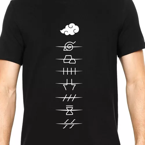 Camisa de botão - naruto shippuden uzumaki anime desenho geek simbolo  akatsuki