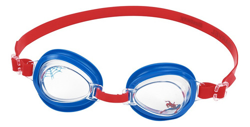 Goggles Infantiles Para Natacion 3 Años Diseño De Spiderman Color Rojo