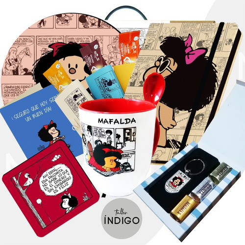 Caja Regalo Mafalda Artesanal / Mug Color Interno