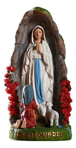 Estátua De Nuestra Señora De Lourdes 20 Cm Virgen María