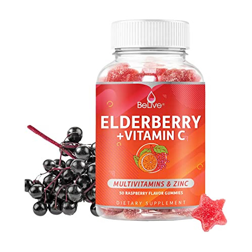 Belive Elderberry Gummies Con Vitaminc C, Propolis, L12zx