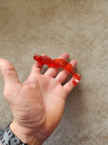 Señuelos Vinilos Soft Bait 3.5g/12cms Spinpoler Rojo