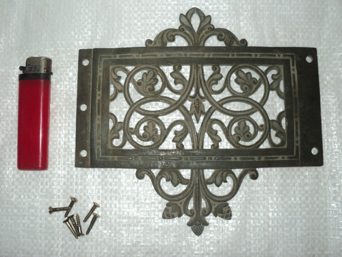 Antigua Moldura De Bronce Macizo.