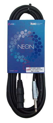 Cable Kwc Neon 110 Canon Hembra - Plug 6 Metros