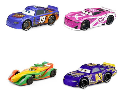 Carros Pixar 4 Personagens Metal 1:43 Exclusivo Disney Store