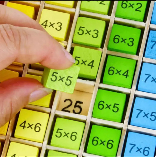 Juego Educativo Aprender Multiplicar De Madera