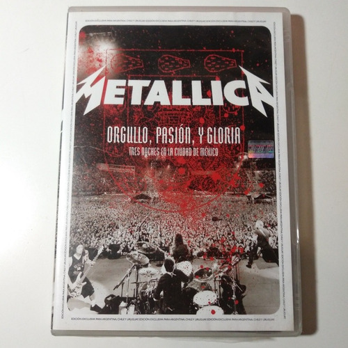 Metallica Orgullo Pasión Y Gloria Mexico Dvd No Cd Impecable