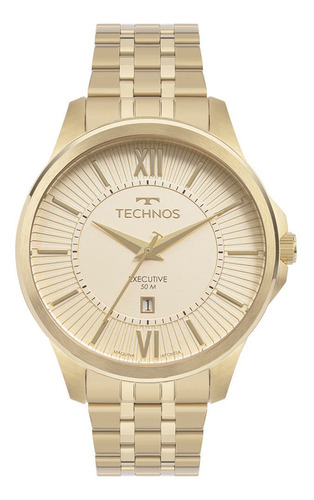 Relógio Technos Masculino Executive Dourado - 2117lfb/1d