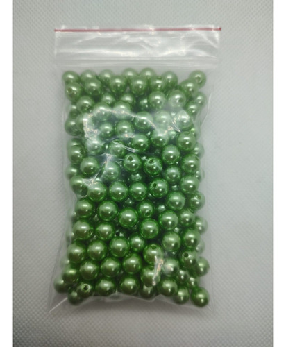 50 Gramas Pérola Abs 08mm Verde - 200 Peças