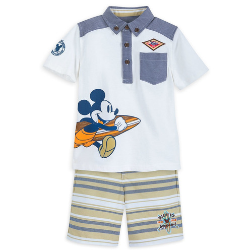 Mickey Conjunto Polo Bermuda Short Disney Talla 4