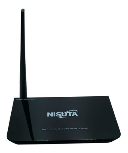 Módem router con wifi Nisuta NS-WMR150N2 negro