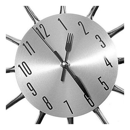 Reloj De Pared De Cocina Con Cucharas Y Tenedores, Big Deco