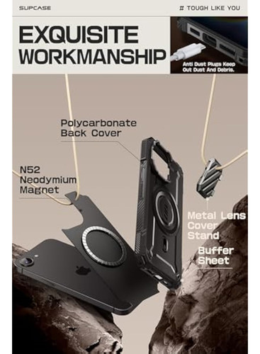 Capa Supcase Para iPhone 16e/15/14/13 Com Câmera