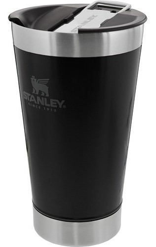 Copo Térmico Stanley Preto Com Tampa 473ml Original