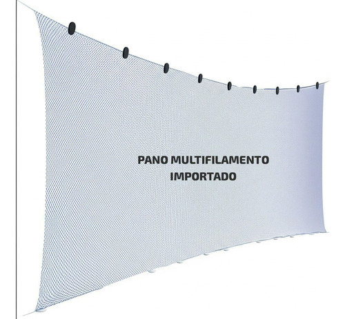 Arrastão P/ Despesca Lambari Malha 2cm 30m Comp 3m Altura Azul