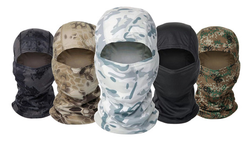 Balaclava 5 Pack Full Pasamontañas Militar Táctico Bandana Color Espartano 05