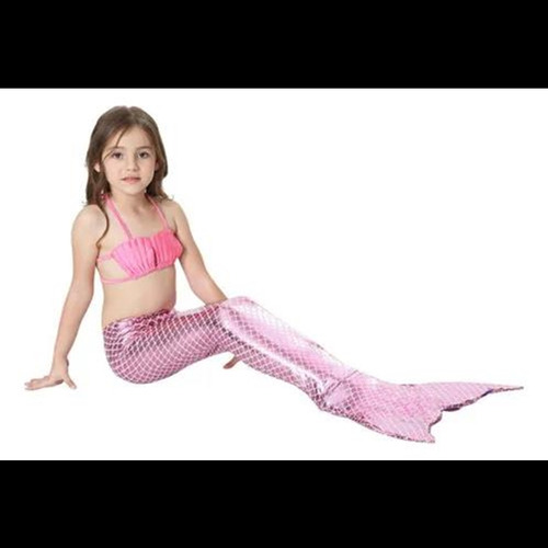 Conjunto De Traje De Baño De 3 Piezas Con Cola De Sirena Par