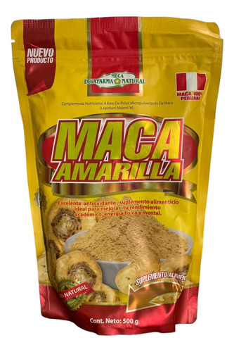 Maca Amarila En Polvo Peruana 