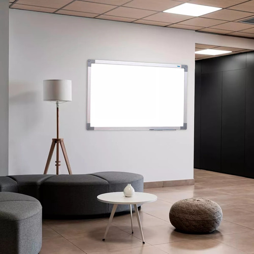 Lousa Quadro Branco 90x120 Cm Soft Alumínio Anotações Planejamento + 4 Canetas