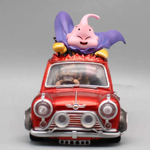 Figura Majin Buu Y Mr Satán En Auto 12cm Dbz Importado