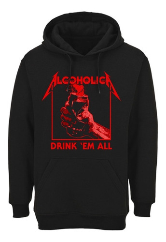 Poleron Metallica Alcoholica Drink Em All Metal Abominatron
