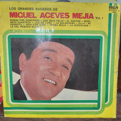 Vinilo Miguel Aceves Mejia Grandes Sucesos Vol 1 2510 Mx1