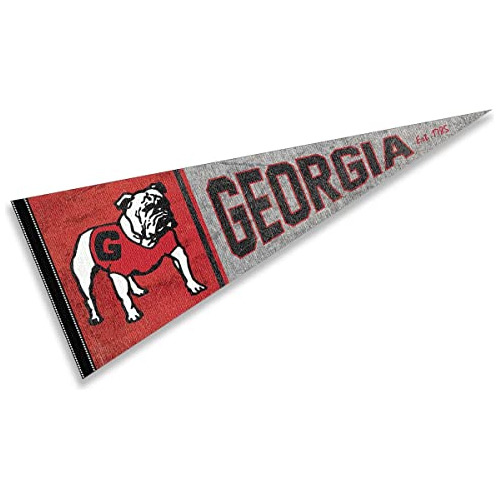 Estandarte De Georgia Bulldogs Diseño Vintage Retro