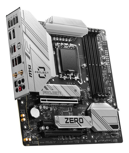 Tarjeta Madre Msi B760m Project Zero Lga 1700 Ddr5 C. Blanco