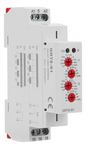 Relé De Tiempo De Ciclo Grt8-s1 Mini Temporizador Asimétrico