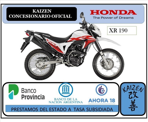 Honda Xr 190 Entrega Inmedita Kaizen Honda La Plata 