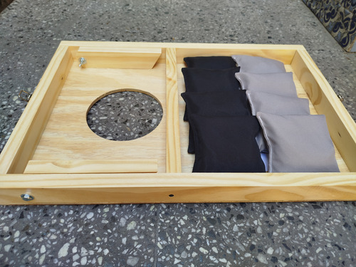 Cornhole Maiz Al Hoyo Juego Artesanal Mini Tejo De Aire