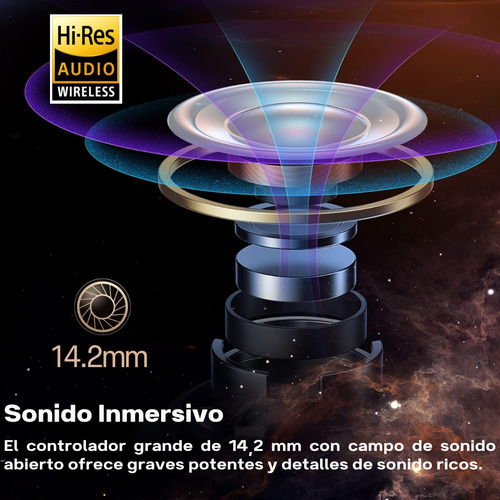 Audífonos Bluetooth Soundpeats Air3 Deluxe Hs Blanco Soporte del Codec LDAC