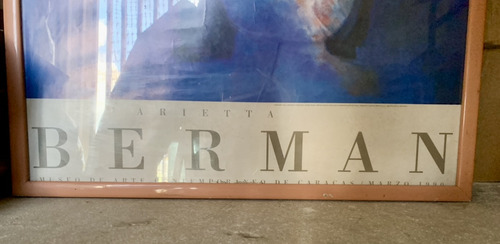 Afiche Montado Museo De Arte Contemporáneo De Ccs (Usado)