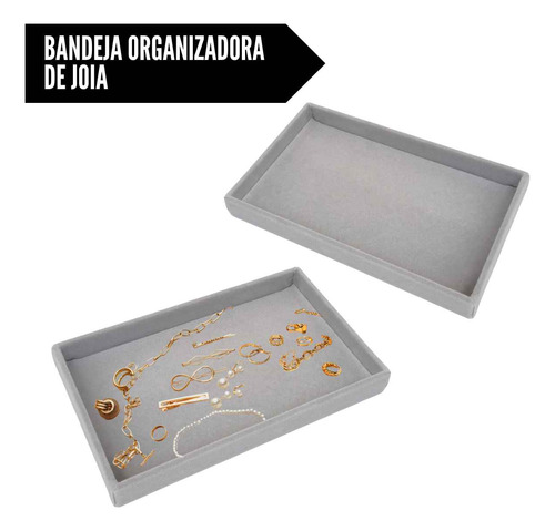 Kit 3 Porta Joias Para Organização Elegante E Funcional